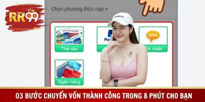 03 bước chuyển vốn thành công trong 8 phút cho bạn